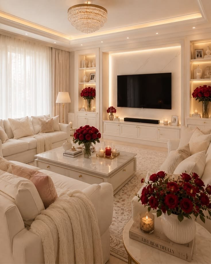 Prime Aura Interiors designed living space with custom furniture